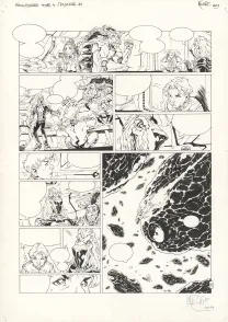 Planche noir et blanc, Kookaburra, Système Ragnarok (T.4), Nicolas Mitric
