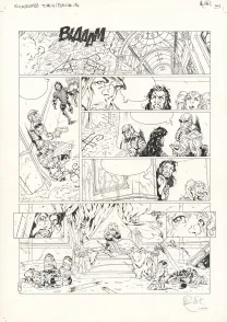 Planche noir et blanc, Kookaburra, Système Ragnarok (T.4), Nicolas Mitric