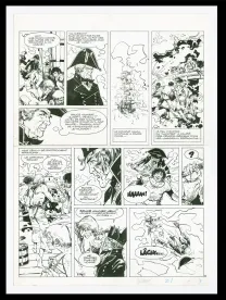 Planche noir et blanc, Bruce J. Hawker, Press gang (T.3), William Vance