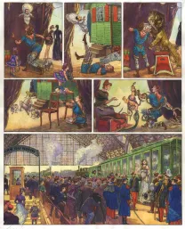 Colored original page, Le Bordel des muses, Mimi & Henri (T.2), Gradimir Smudja