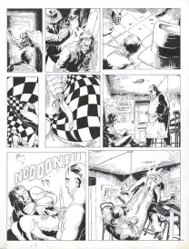 Planche noir et blanc, Louis la Guigne, L'escouade pourpre (T.5), Jean-Paul Dethorey