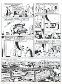 Planche noir et blanc, Louis la Guigne, Les vagabonds (T.7), Jean-Paul Dethorey