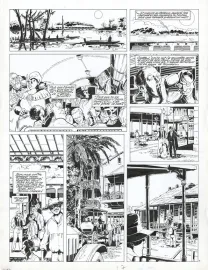 Planche noir et blanc, Louis la Guigne, Les vagabonds (T.7), Jean-Paul Dethorey