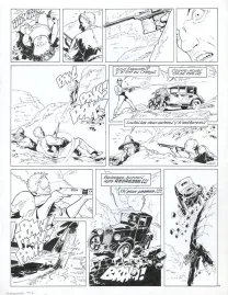 Planche noir et blanc, Louis la Guigne, Les vagabonds (T.7), Jean-Paul Dethorey