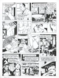 Black and white original page, Louis la Guigne, Fureur (T.8), Jean-Paul Dethorey