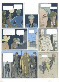 Colored original page, Louis la Guigne, Les parias (T.12), Jean-Paul Dethorey