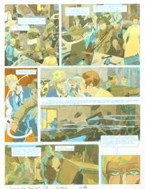 Color layout, Louis la Guigne, Le jour des faucons (T.4), Jean-Paul Dethorey