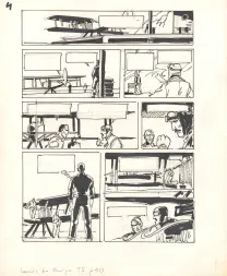 Illustration noir et blanc, Louis la Guigne, L'escouade pourpre (T.5), Jean-Paul Dethorey