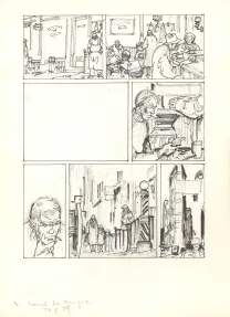 Black and white illustration, Louis la Guigne, Charleston (T.6), Jean-Paul Dethorey