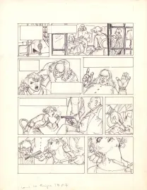 Illustration noir et blanc, Louis la Guigne, Fureur (T.8), Jean-Paul Dethorey