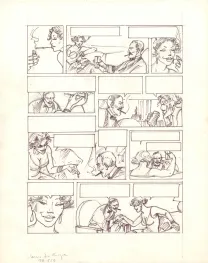 Black and white illustration, Louis la Guigne, Fureur (T.8), Jean-Paul Dethorey
