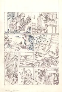 Illustration noir et blanc, Louis la Guigne, Fureur (T.8), Jean-Paul Dethorey