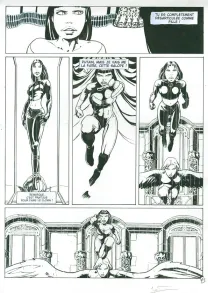Black and white original page, Marie des Loups, Le sang des loups (T.3), Régis Penet