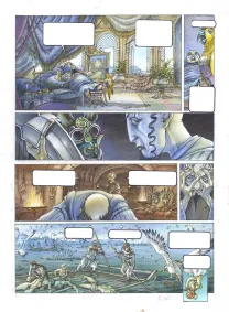 Colored original page, Le Roi des méduses, Thierry Ségur