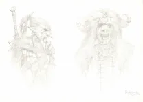 Illustration noir et blanc, Féerie, Dark fantasy, Adrian Smith