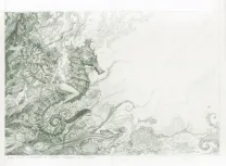Black and white illustration, L'Univers féerique, L'Univers féerique d'Olivier Ledroit - Livre 2 (T.2), Olivier Ledroit