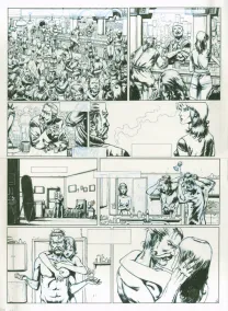Black and white original page, Une balle dans la tête, Angus (T.1),  Jef