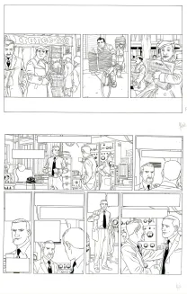 Black and white original page, Kaplan & Masson, La théorie du chaos (T.1), Jean-Christophe Thibert