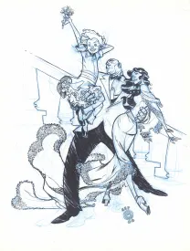Illustration noir et blanc, Eric Canete