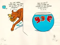 Illustration couleur, Le Fond du bocal, Nicolas Poupon