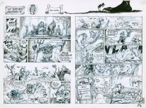 Planche noir et blanc, Kroc le bô, Thierry Ségur
