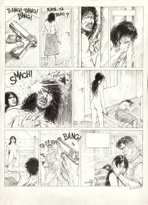 Black and white original page, El Nino, Le Paria de Célèbes (T.5), Boro Pavlovic