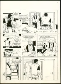 Planche noir et blanc, XIII, Secret défense (T.14), William Vance