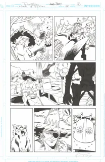 Planche noir et blanc, Jack of Fables, Andrew Pepoy
