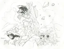 Illustration noir et blanc, Daisies - Affogato All' Amarena, Claire Wendling