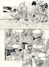 Planche noir et blanc, Hauteville House, USS Kearsarge (T.5), Thierry Gioux