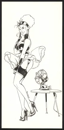 Black and white illustration, Félix Meynet