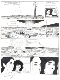 Planche noir et blanc, Santiag,  Renaud