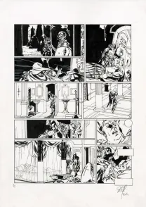 Black and white original page, Assassin's Creed, Aquilus (T.2), Djillali Defali