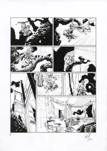 Planche noir et blanc, Assassin's Creed, Hawk (T.4), Djillali Defali