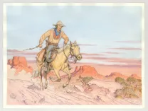 Illustration couleur, La Jeunesse de Blueberry, Michel Blanc-Dumont