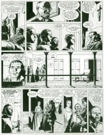 Planche noir et blanc, L'Épervier, Les Larmes de Tlaloc (T.6), Patrice Pellerin