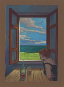 Colored illustration, Trait de craie, Miguelanxo Prado