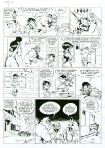 Black and white original page, Spoon et White, Simon Leturgie