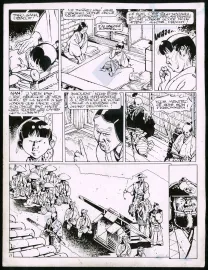 Black and white original page, Kogaratsu, Marc Michetz