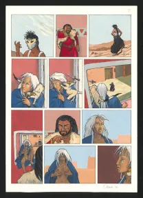 Planche couleur, Ishum, La cité des masques (T.1),  Odrade