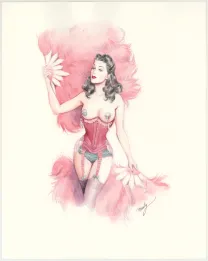 Illustration couleur, Pin-up Art, Maly Siri