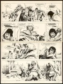 Planche noir et blanc, Ramiro, Ils étaient cinq (T.7), William Vance