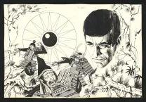 Illustration noir et blanc, Bob Morane, William Vance