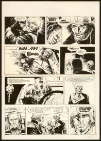 Planche noir et blanc, Bruce J. Hawker, Cap sur Gibraltar (T.1), William Vance