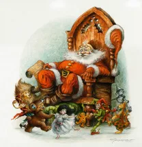 Illustration couleur, L'heure des fées, Pascal Moguérou