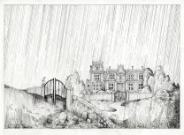 Illustration noir et blanc, L'Étrange Réveillon, Lionel Richerand