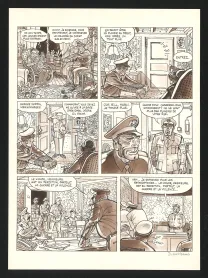 Planche noir et blanc, Voyage au bout de la lune, Daniel Goossens