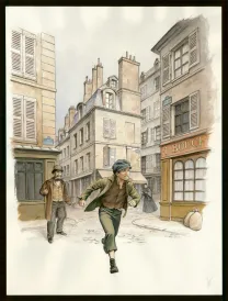 Colored illustration, Laurent Paturaud