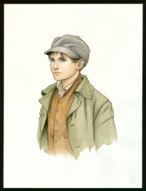 Colored illustration, Victor Hugo, aux Frontières de l'Exil, Laurent Paturaud