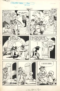 Planche noir et blanc, Le Spirit, Will Eisner